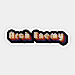 retro vintage Arch Enemy Sticker